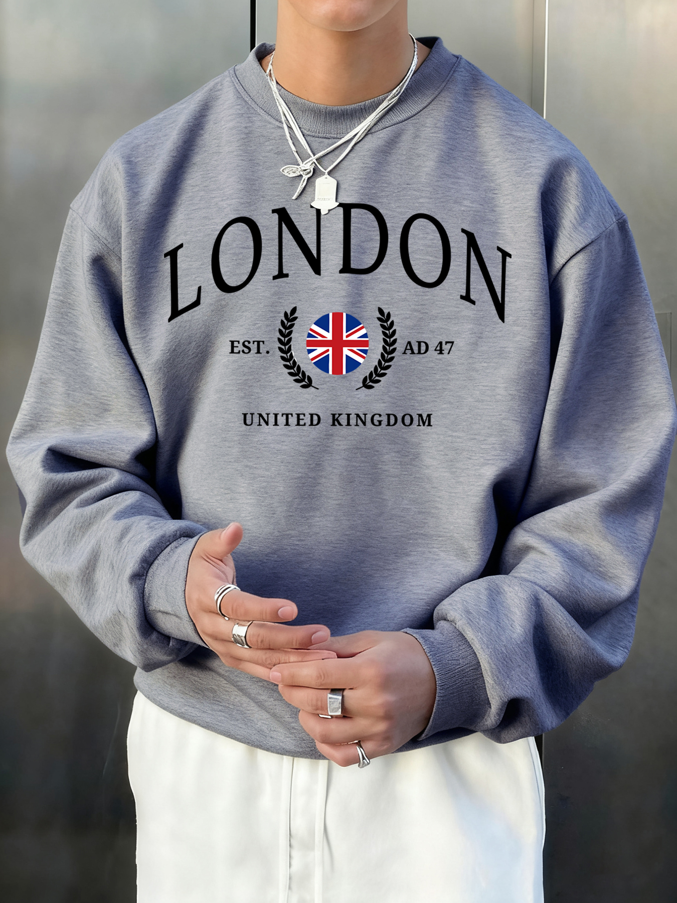 Winter Clothing London - London United Kingdom Flag Printed Sweatshirt
