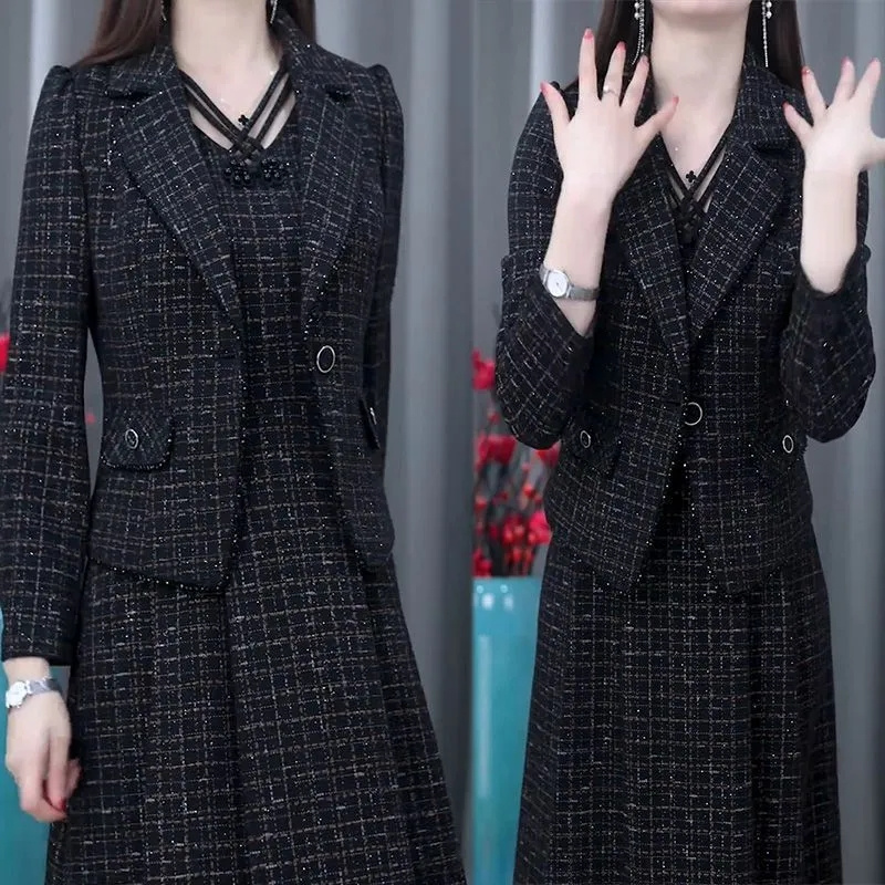 Winter Clothing Ladies - Middle Aged Female Dress Sets Spring