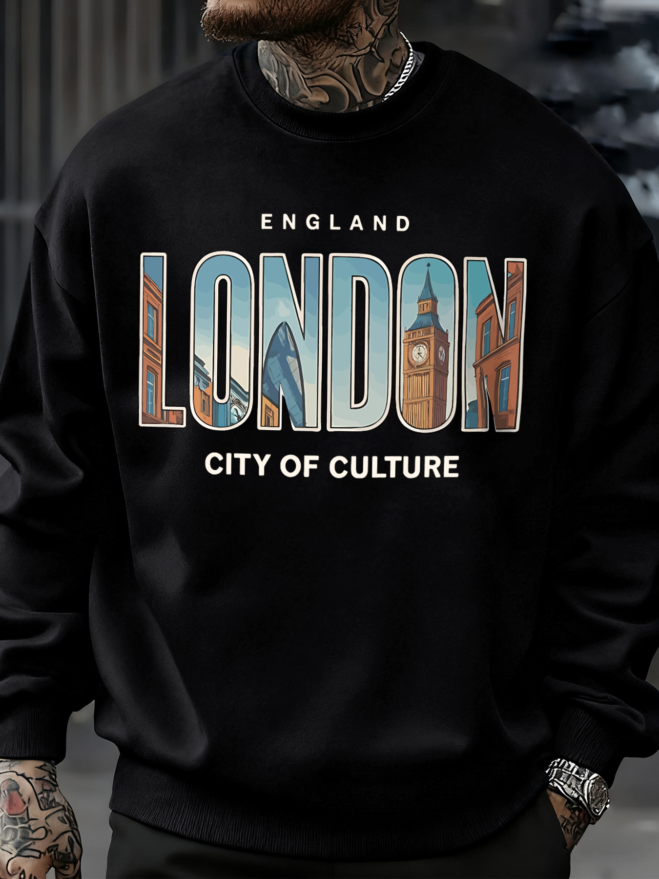 London City Pattern Sweatshirt - Winter Clothing London recensie en prijs