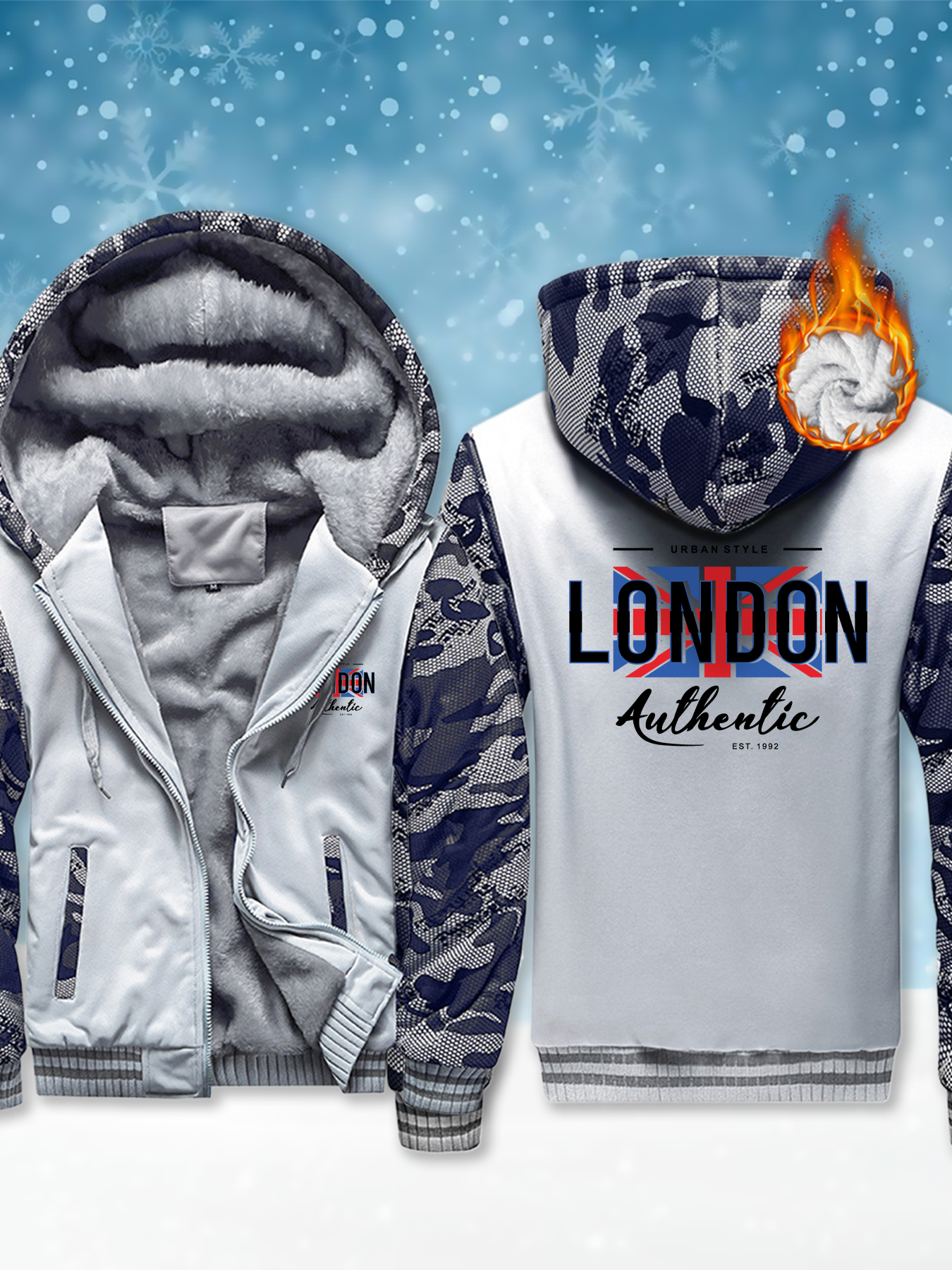 London Urban Style Print Men C - Winter Clothing London recensie en prijs