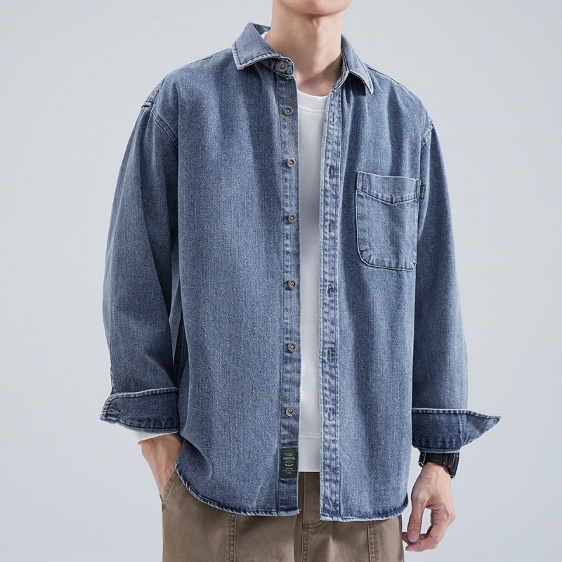 Denim Shirt Men's Long Sleeve  - Winter Clothing Items recensie en prijs