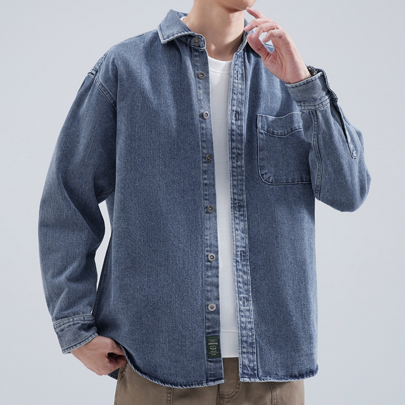 Denim Shirt Men's Long Sleeve  - Winter Clothing Items recensie en prijs