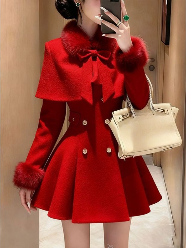 French Elegant Vintage Woolen  - Winter Clothing Ladies recensie en prijs
