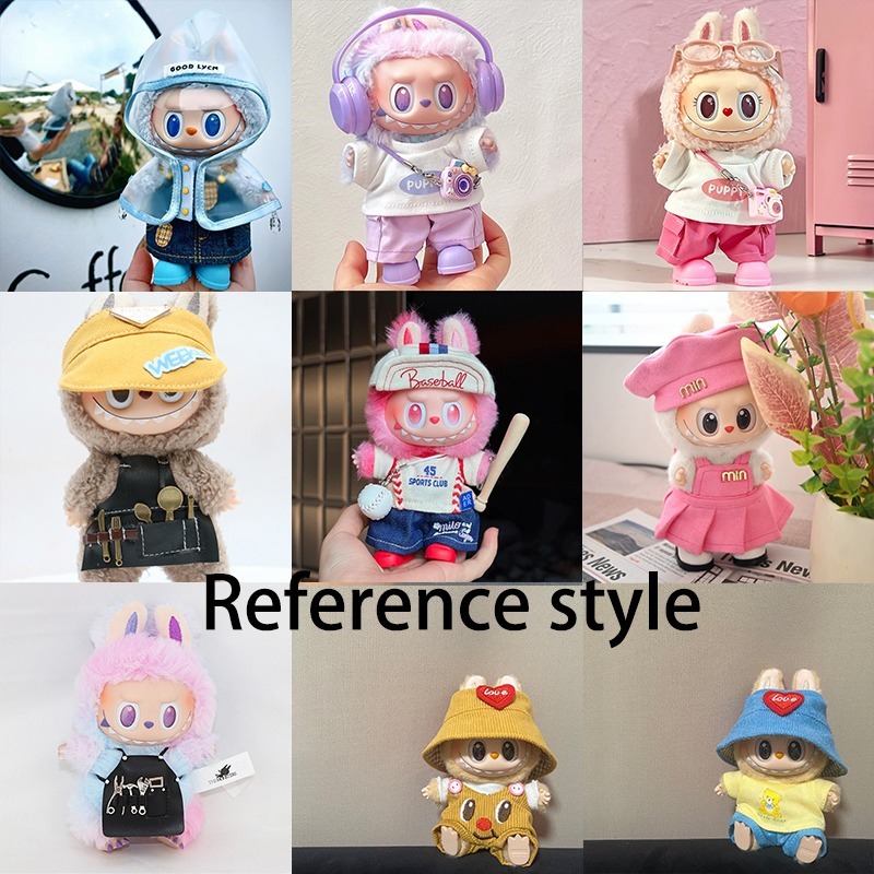 15 17cm For Labubu Doll Blind  - Winter Clothing Items recensie en prijs