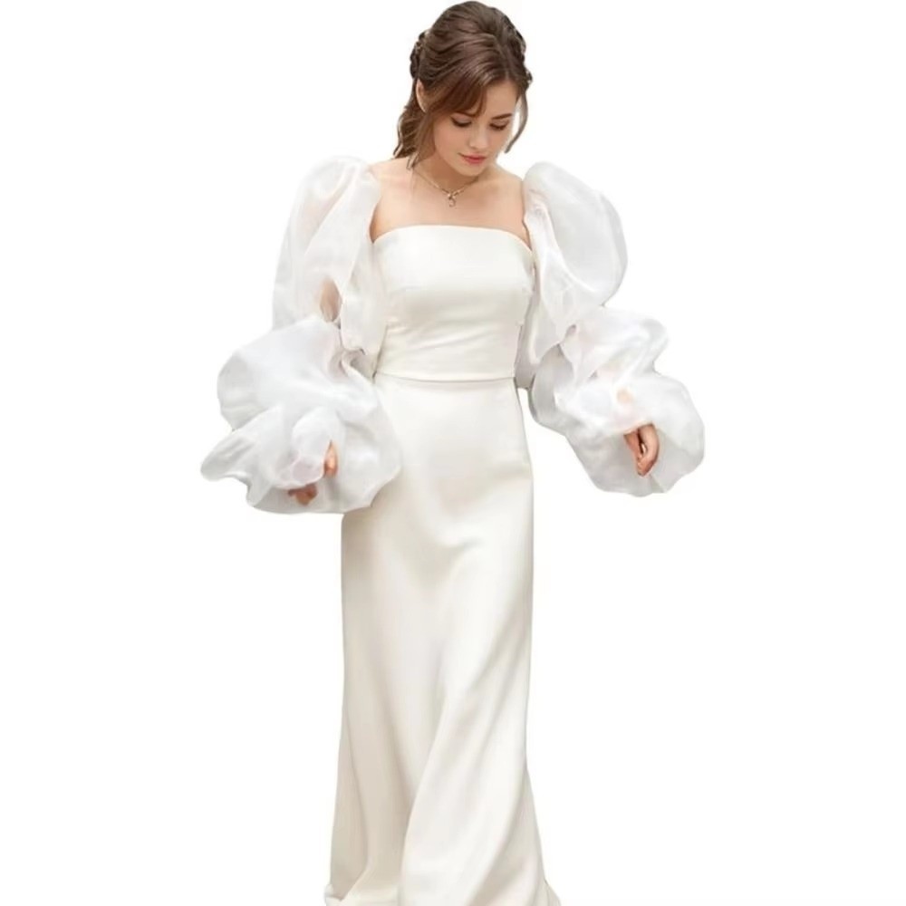 Elegant Puffy Wedding Arm Slee - Winter Clothing Ladies recensie en prijs