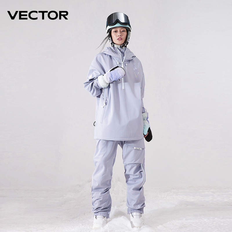 Men Women Solid Color Ski Jack - Winter Clothing Vector recensie en prijs