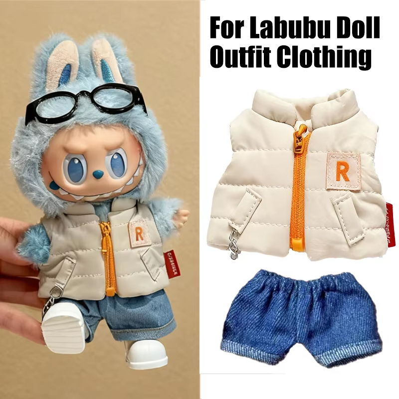 For 15 17cm Labubu Doll Solid  - Winter Clothing Items recensie en prijs