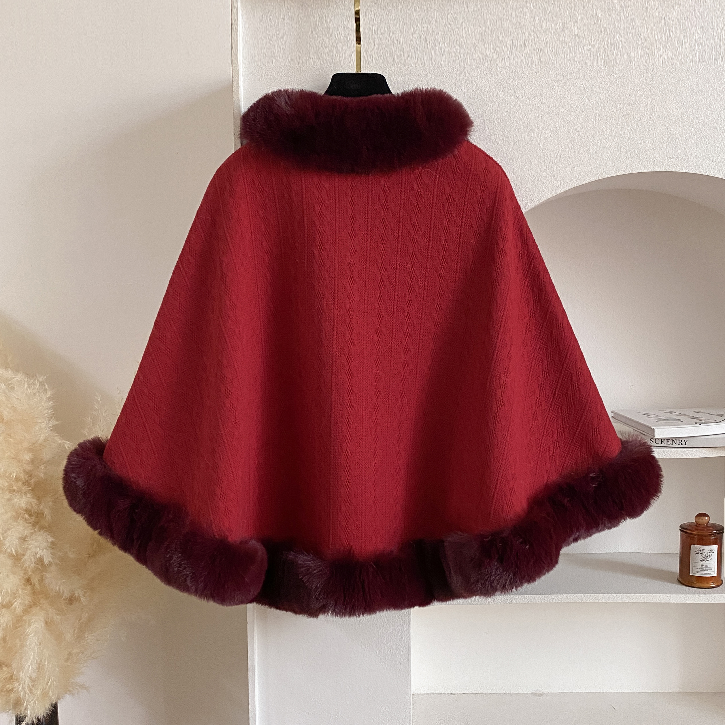 2024 New Winter Solid Poncho T - Winter Clothing Items recensie en prijs