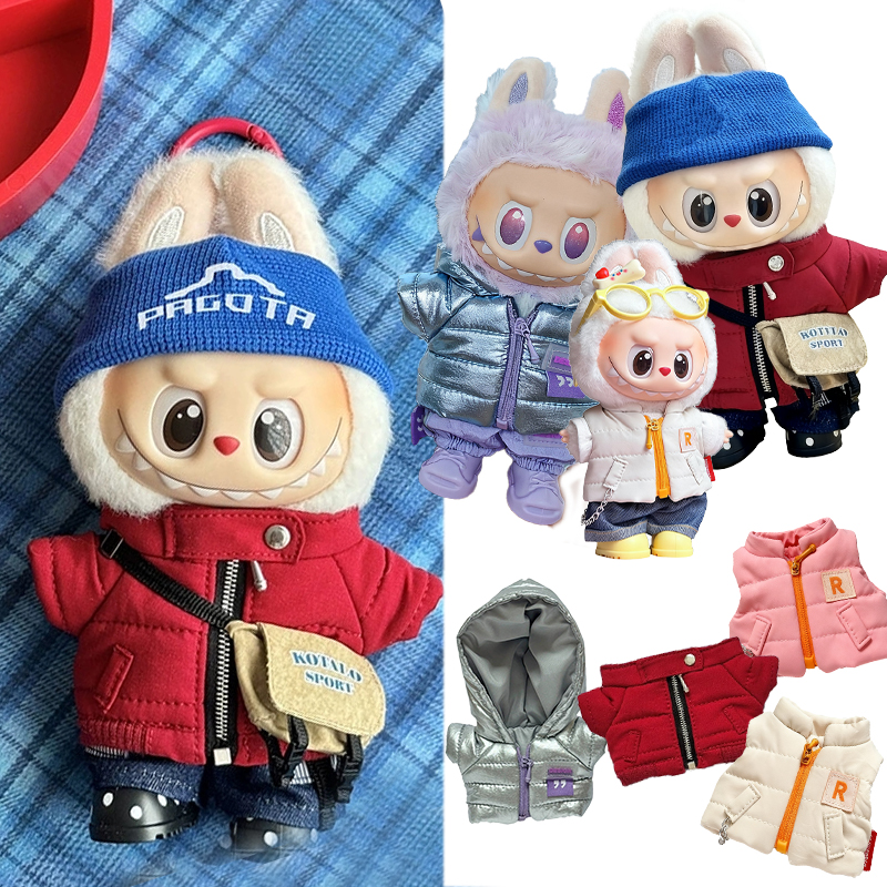 For 15 17cm Labubu Doll Winter - Winter Clothing Items recensie en prijs